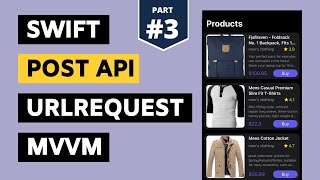 Part 3  Generic amp Reusable POST API Calls with URL Request  MVVM in Swift 2023 Hindi [upl. by Anaeerb]