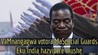 VaMnangagwa votora MaPrivate Guards Eku India hazvipere mushe inzwai Nero Pfeka suit wave pedyo🇿🇼👣👣 [upl. by Nauqad]