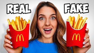 Real Vs Fake Food Challenge [upl. by Elsworth351]