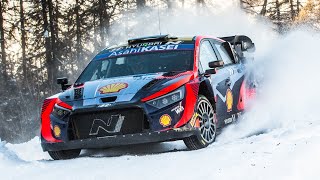 Test Rallye MonteCarlo 2024  Thierry Neuville amp Andreas Mikkelsen  Hyundai i20 Rally1 Hybrid HD [upl. by Mikaela697]