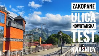 Zakopane Ulica Nowotarska w Zakopanem test kwaśnicy [upl. by Daveen]