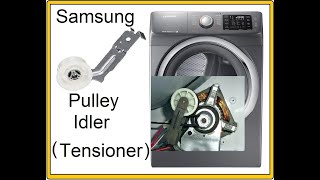 Samsung Dryer Tensioner Pulley replacement [upl. by Ardnasirhc]