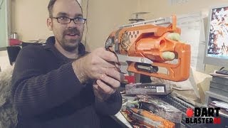 Deutsch Nerf Zombiestrike HammershotRebelle Crossbow UnboxingMiniReview Dartblasterde [upl. by Aimahc]