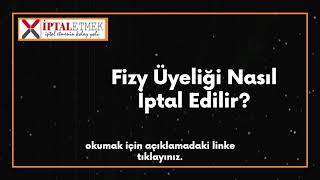 ❌Fizy Premium Üyeliği Nasıl İptal Edilir Vodafone Turkcell Türktelekom Kesin Çözüm [upl. by Nere]