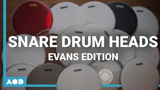 Snare Drumhead Comparison Vol 2  Evans Edition  Finding Your Own Drum Sound [upl. by Coryden]