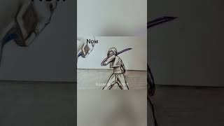 Skeletal Combat  Then Vs Now shorts sketch viral animation [upl. by Angy]