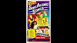 Opening to Disneys SingAlong Songs Topsy Turvy 1996 VHS [upl. by Krishna]