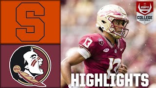 Syracuse Orange vs Florida State Seminoles  Full Game Highlights [upl. by Mihalco]