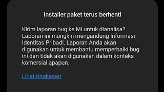 cara mengatasi installer paket terus berhenti  installer paket terus berhenti [upl. by Irtak693]