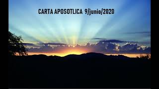 Carta Apostolica LLDM 9 DE JUNIO 2020 [upl. by Warrenne]