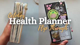 October in my Health Planner  2024 Planner Flip Through [upl. by Sergu]