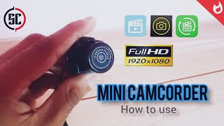 THE WORLD 💯SMALLEST 🤫SPY MINI CAMCORDER HOW TO USE Can take video and pictures WHATS APP [upl. by Gianni]