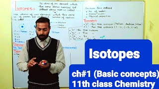 Isotopes  Definition properties explaintion and examples of Isotopes  ch1 11th class Chemistry [upl. by Eclud]