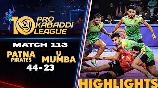 Pirates Run Circles Around U Mumba in Kolkata  PKL 10 Highlights Match 113 [upl. by Ikik493]