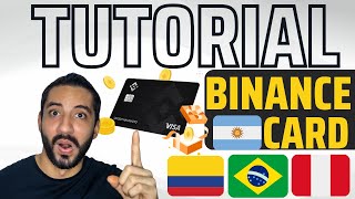 ✔️ ¿Cómo pedir la TARJETA BINANCE LATINOAMÉRICA❓ 【 Tarjeta VISA Debito Binance CARD 】 💳 [upl. by Eidur]