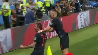 Goal Mario Mandžukić  FIFA World Cup Half Final 2018 Hrvatska  Engleska Croatia  England [upl. by Emile]