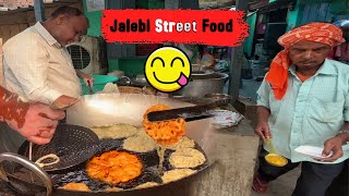 Rs 15 Only  Puri Sabji Jalebi Street Food India  Indian Street Food  Chapra Street Food Jalebi [upl. by Aili720]