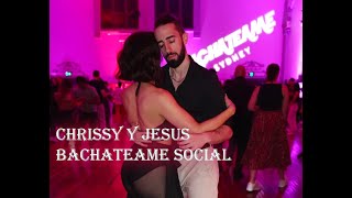 Chrissy Tasios y Jesús del Amo  Bachata social dancing at Bachateame June 2024 [upl. by Gelman]