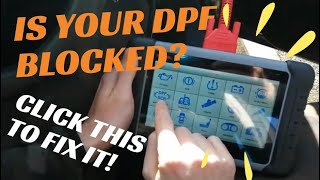 How to read DPF soot percentage and do a regen with Autel MK808 [upl. by Singer]