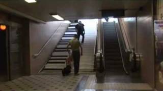 Subway Station in Stockholm  piano stairs [upl. by Nnyrat]