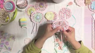 14 Easter 🐇 Series 2017  Cupcake Liner Rosette  Wand Embellishments Tutorial [upl. by Enelram]