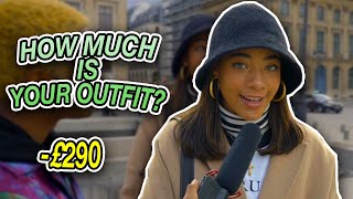 How Much is Your Outfit STREETS of Paris PART 1 [upl. by Leunamme253]