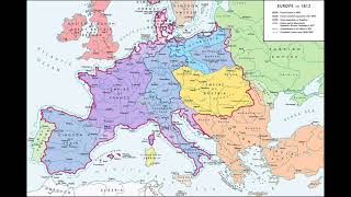 Map of Europe in 1812 [upl. by Euqirat]