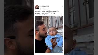 Babasının ACIKLI TÜRKÜ SÖYLEYİŞİNi duyan SEVİMLİ BEBİŞ DUYGULANARAK AĞLADI🥀BU HALSEVENLERİNİ ÜZDÜ [upl. by Haniraz3]