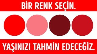 ZİHİNSEL YAŞINIZI ORTAYA ÇIKARACAK BİR RENK TESTİ [upl. by Nehgem173]