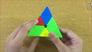 How to solve a Pyraminx easy method [upl. by Eardna119]