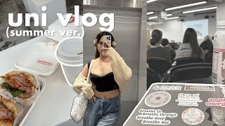 uni vlog 🎧🎀 unimelb summer subject productive cafe dates city life [upl. by Donny764]