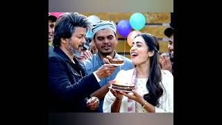 Mangalyam song l Eeswaran l Thalapathy Vijay and Trisha l Cute moment l Cake l Leo l Happy Life [upl. by Anal]