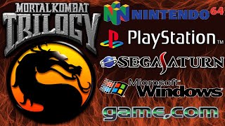 ¿CUAL FUE LA MEJOR VERSION DE MORTAL KOMBAT TRILOGY BATALLA DE PORTS N64  PS1  PC  Saturn [upl. by Ahsatan]