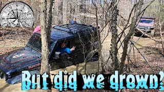 After The RainDeep water amp Giant mudholesJeeping the Illinois Bayou in Arkansas [upl. by Caprice]