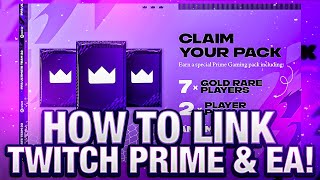 LINK EA AND TWITCH PRIME ACCOUNT FOR FREE PACKS FIFA 22 [upl. by Kristy]