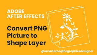 PNG to Shape Layer in After Effects Beginners Tutorial  Quick amp Easy Tips [upl. by Brunhild742]