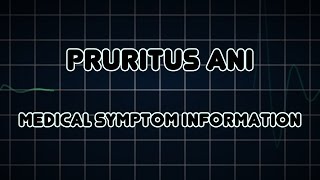 Pruritus ani Medical Symptom [upl. by Adeuga]