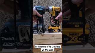 Milwaukee vs Dewalt vs Makita boombap alati alat tools competition milwaukee dewalt makita [upl. by Thora512]