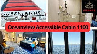 What’s an accessible cabin like on Cunard’s newest ship Queen Anne  1100 [upl. by Ylenats814]