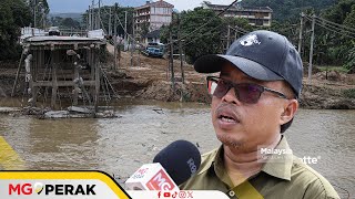 MGPerak Runtuhan Di Puncak Gunung Punca Kepala Air Di Slim River [upl. by Nnylak]