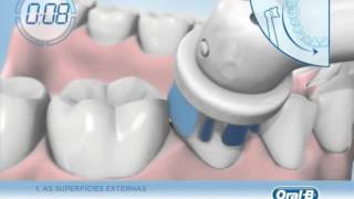 Como Escovar os Dentes com uma Escova Elétrica  Oral B [upl. by Macintosh]