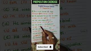 prepositionpreposition exercise education englishgrammar [upl. by Ained]