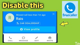 Truecaller  How to disable truecaller popup  pop up window notification disable kaise kare [upl. by Auhsej]