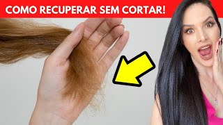 Como Recuperar as Pontas do Cabelo Sem Ter que Cortar É sério PONTAS DUPLAS e SECAS NUNCA MAIS [upl. by Atiuqat319]