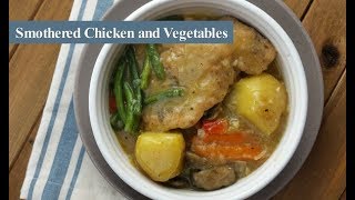 Smothered Chicken with Vegetables  Cosori MultiCooker  Amy Learns to Cook [upl. by Keraj]