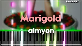 aimyon아이묭  Marigold 피아노 커버와 악보 정보cover sheet tutorial l 커버 막차 타봅니다 [upl. by Otrebmuh]