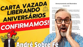 🚨 URGENTE 🚨 Carta VAZADA do Corpo Governante das Testemunhas de Jeová sobre ANIVERSÁRIOS 🎂🎉 [upl. by Pals]