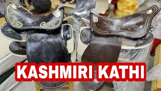 KASHMIRI KATHI SADDLE WITH BRASS FITTING  DELIVERY AVAILABLE ALL OVER INDIA SLKHorse Accessories [upl. by Kneeland]