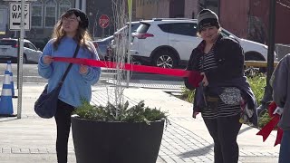 Students bring Christmas spirit to downtown WilkesBarre [upl. by Archer428]