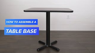 How to Assemble a Table Base [upl. by Hough]